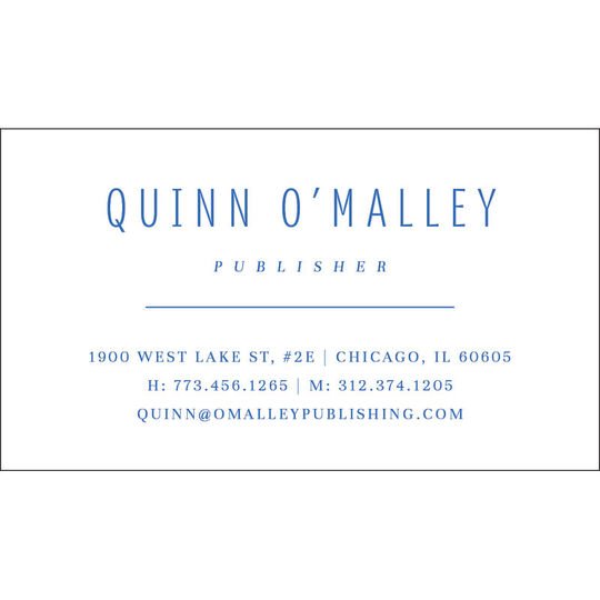 Tailored Business Cards